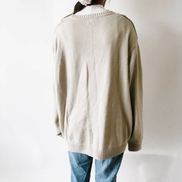 Vintage Tan Crewneck Long Sweater - Picture 4 of 7